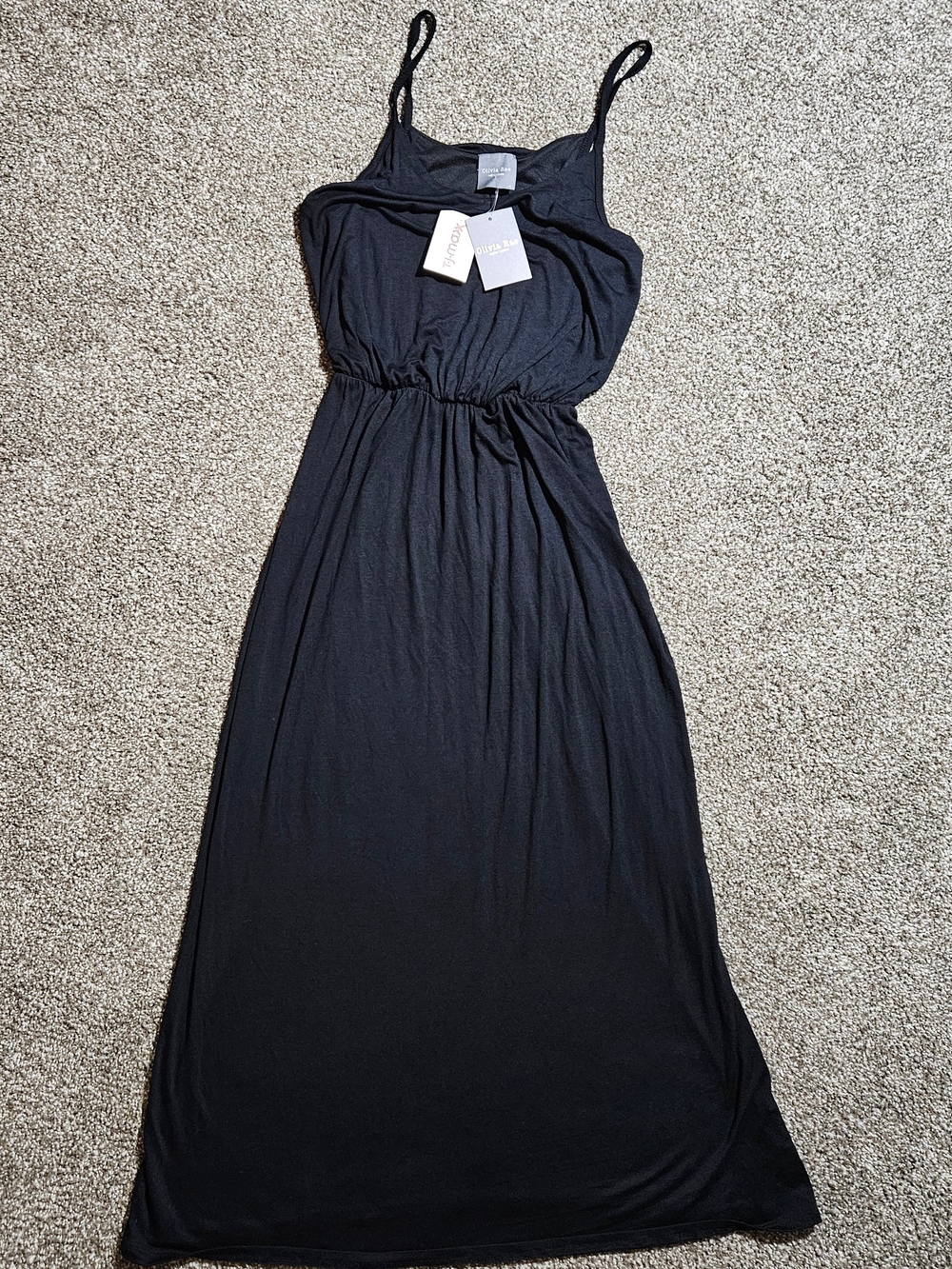 Olivia Rae New York Women's Black Sleeveless Maxi Dress Size Small